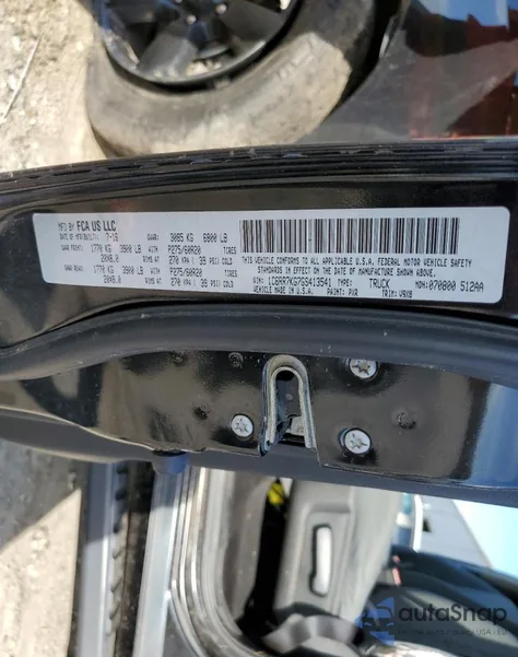2016 Ram 1500 St from USA, damaged, VIN 1C6RR7KG7GS413541